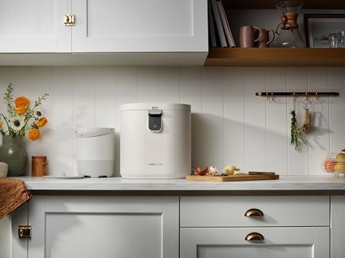 Food Cycler Eco 5 Award-Winning Kitchen Food Recycler | Indoor Composter Bin Alternative | Electric Countertop Food Disposer with Odorless 5L Indoor Food Waste Bin for Easy Waste Management | White