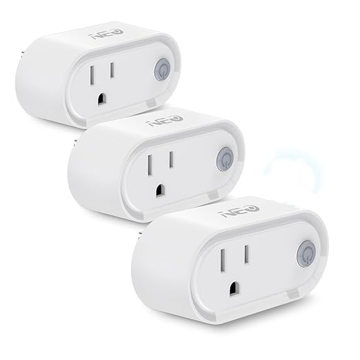 NEO Z-Wave Plus Smart Mini Plug 3-Pack, Compact Z-Wave Outlet by NEO