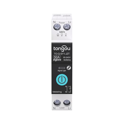 TONGOU ZigBee DIY Smart Switch 50A| DIN Rail Switch| 1P+N 90-240VAC| Real-time by TONGOU-Benefityourlife