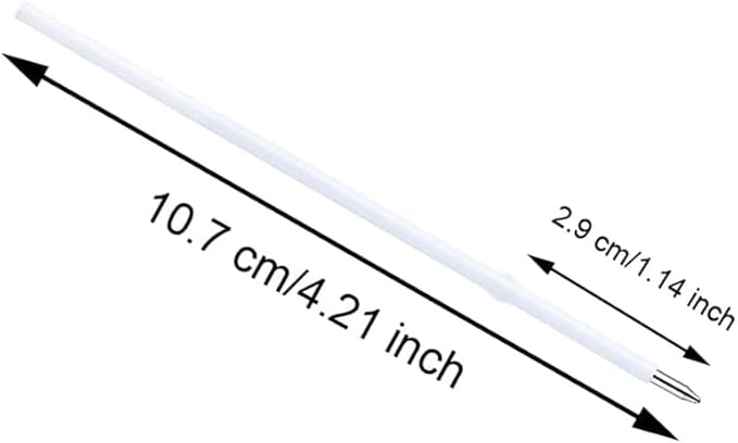 20 pcs 1mm Black Color Replaceable Ballpoint Pen Refill School Office Supplies(4.2 inch)