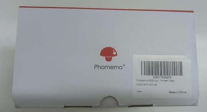 Phomemo M220 Label Maker, Bluetooth Barcode Label Printer, Thermal Sticker Maker Machine for Barcode, Address, Tag Labeling, Compatible with Phone & Laptop