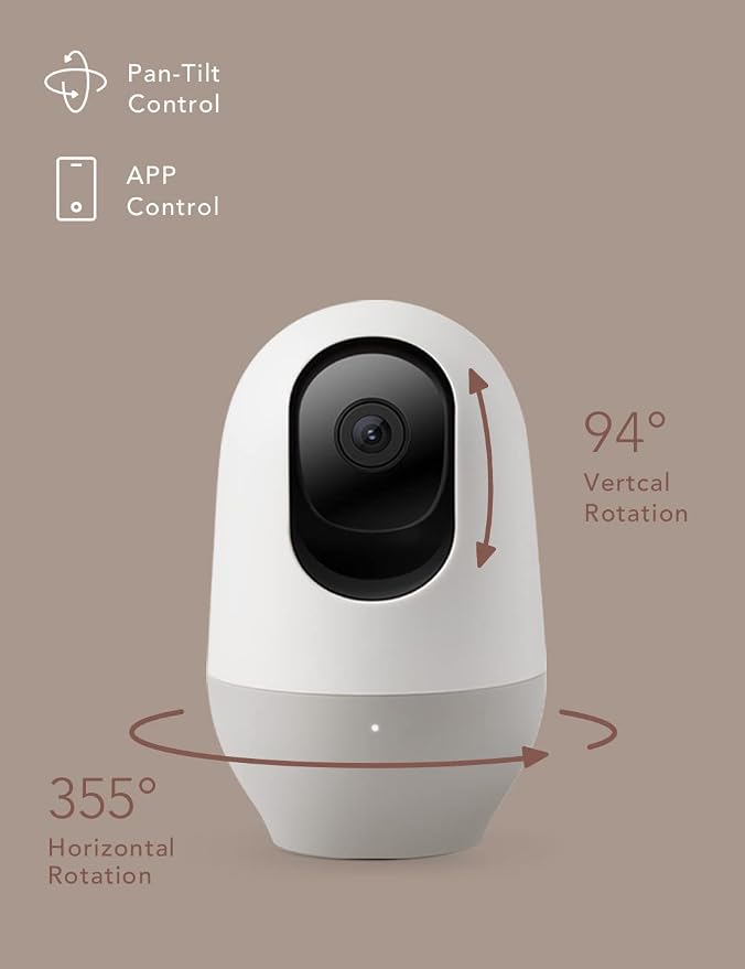 Nooie Baby Monitor with Camera 2 Pack, WiFi Baby Monitor Camera, 360-degree 2K - Image 4
