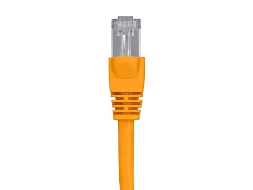 Monoprice Cat6A 14ft Yellow Patch Cable Double Shielded 26AWG 10G Pure Bare - Image 2