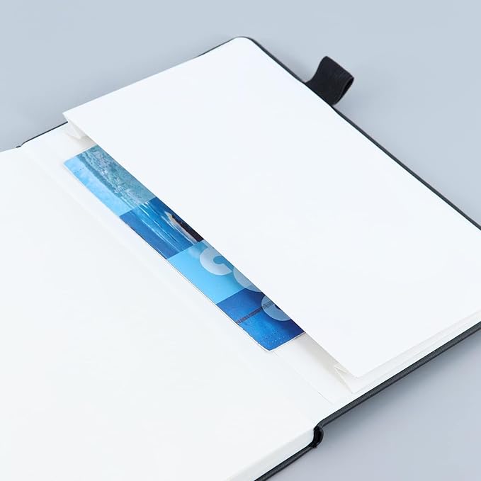 KaiRuiYing Lined Journal Notebook, 160 Pages, 5.5'' × 8.6'' A5 Size, College Ruled, 100 GSM Thick Paper, Leather Hardcover Bullet Journal for Men & Women Available for Writing, Work, Office, Diary and Back to shcool