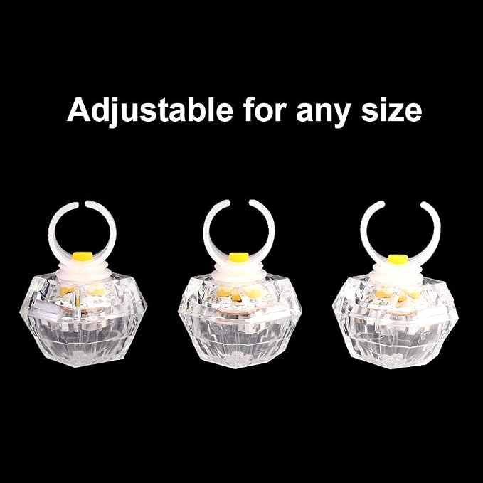 Flashing Led Light up Rings Toys, Colorful Blinking Bumpy Rings - Image 7