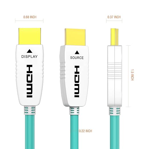 RUIPRO 8K Fiber Optic HDMI Cable 65 Feet 48Gbps 8K60Hz 4K120Hz Dynamic HDR eARC - Image 7
