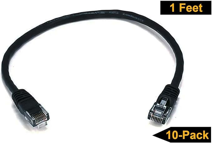 iMBAPrice 3' Cat5e Network Ethernet Patch Cable, 10 Pack - Image 2
