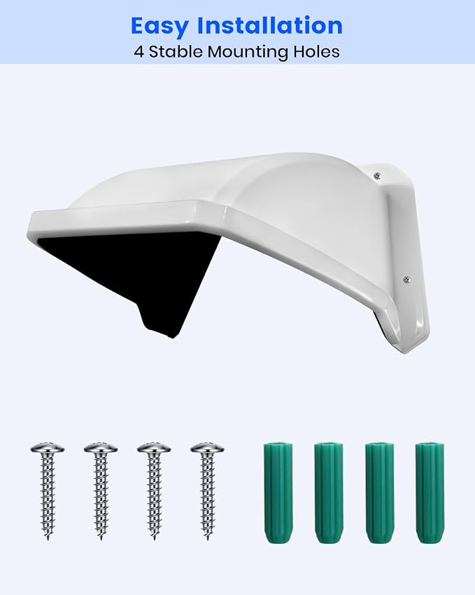 Universal Security Camera Sun Rain Cover Shield, Plastic Protective Proof - Image 7