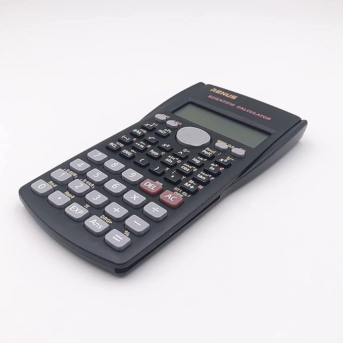 RENUS 8 Packs, 2-Line Engineering Scientific Calculator Function Calculator for Student and Teacher 16 AAA Batteries Included