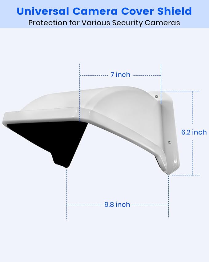 Universal Security Camera Sun Rain Cover Shield, Plastic Protective Proof - Image 6