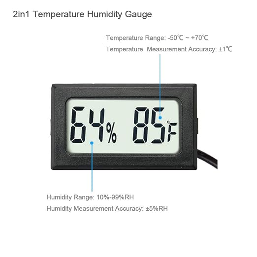 4-Pack Mini Digital Hygrometer Thermometer Gauge - Image 3