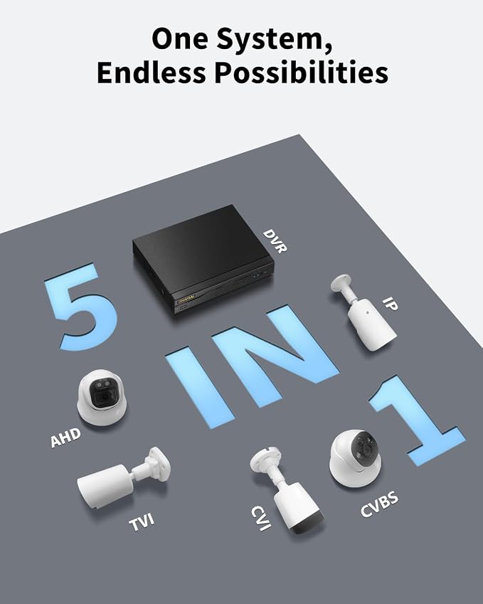 《80ft IR Night Vision & All-in-One DVR》Wired Security Camera System Outdoor - Image 8