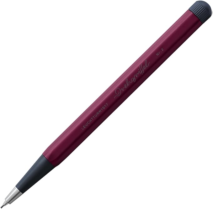 LEUCHTTURM1917 - Drehgriffel Mechanical Pencil - Refillable Writing Stylus with 0.7 mm HB Graphite Lead (Port Red)