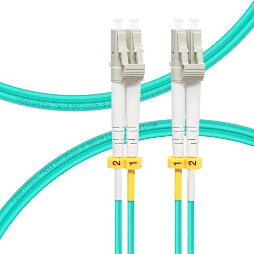 FLYPROFiber- LC to LC Fiber Patch Cable OM3 2M/7ft, Length Options: 0.2m-200m by FLYPROFiber