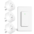 15 amp Plug with Remote, Wireless On/Off Light Switch Wall Mounted, TUV List by greencycle