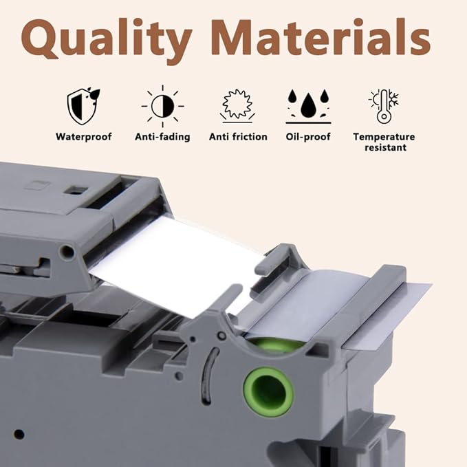 Hehua 24mm Black Tape Compatible for Brother TZe-355 White on Black P Touch Label Tape, TZe355 24mm TZe Label Tape Compatible for Brother TZ Tape 24mm 0.94 Laminated for Ptouch PT-D600 D610, 3 Pack