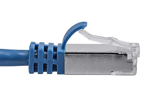 Monoprice Cat7 15ft Blue Patch Cable Double Shielded 26AWG 10G Pure Bare Copper - Image 3