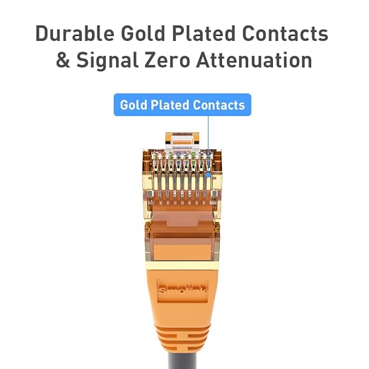 Cat 8 Ethernet Cable, 25ft High Speed Internet Cord, Shielded F/FTP 40Gbps - Image 6