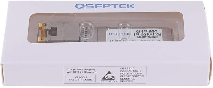 QSFPTEK 10GBase-T SFP+ to RJ45, 10G Copper Module, 10Gbe T Mini Gbic 10 Gigabit - Image 6
