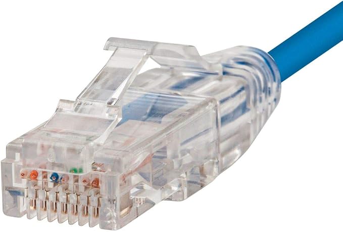 Monoprice Cat6 6in Blue Component Level Patch Cable UTP 28AWG 550MHz Pure Bare - Image 3