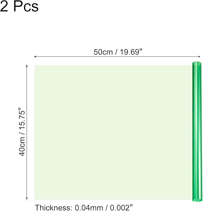MECCANIXITY Lighting Gel Filter 15.7x19.7 Inch Green Color Correction Sheet - Image 2