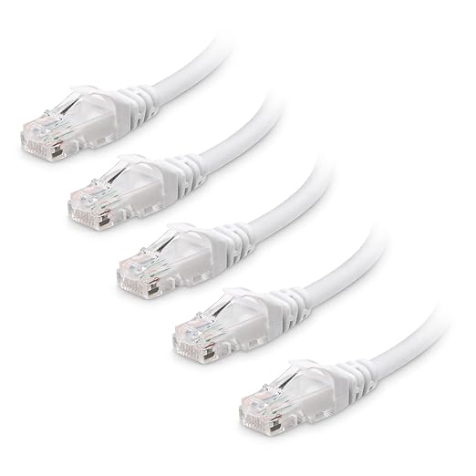 Cable Matters 10Gbps 5-Pack Snagless Cat 6 Ethernet Cable - 6ft by CableMatters