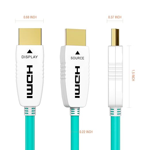 RUIPRO 8K Fiber Optic HDMI Cable 15 Feet 48Gbps 8K60Hz 4K120Hz Dynamic HDR eARC - Image 7