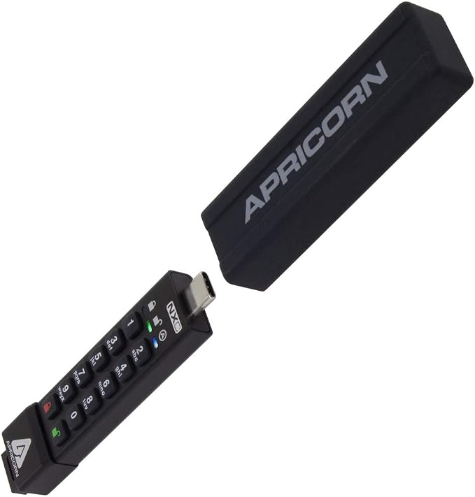 Apricorn 512GB Aegis Secure Key 3 NXC 256-Bit Hardware-Encrypted USB 3.2 Type C - Image 3