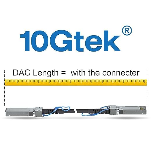 10Gtek SFP+ DAC Twinax Cable, 10G SFP+ to SFP+ Direct Attach Copper Patch - Image 4