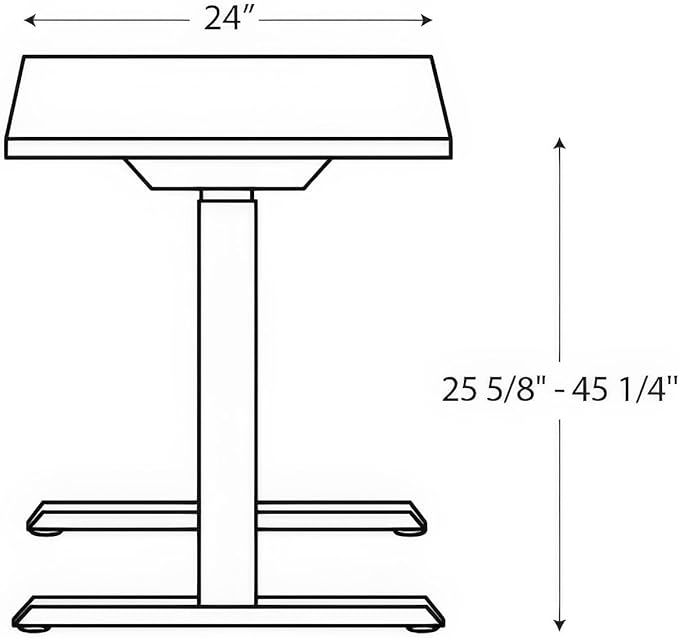 HON Coze Electric Standing Desk Adjustable Height, Coordinate Height Adjustable Desk, 48", Natural Recon Top, White Base
