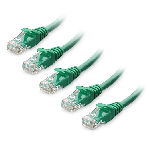 Cable Matters 10Gbps 5-Pack Snagless Short Cat 6 Ethernet Cable - 3ft by CableMatters