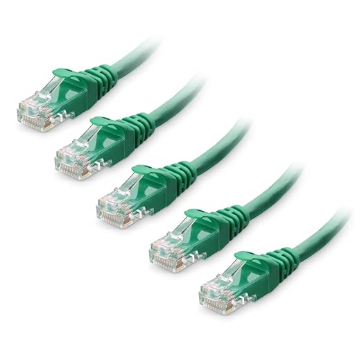 Cable Matters 10Gbps 5-Pack Snagless Cat 6 Ethernet Cable - 5ft by CableMatters