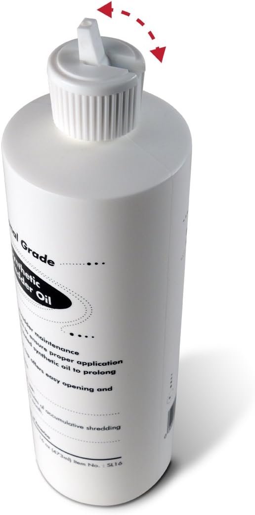 Aurora Professional Grade AU125MA 120-Sheet Auto Feed & SL16 Professional Grade Synthetic Shredder Oil, 16 Oz Flip-Top Leak Proof Bottle, Synthetic Shredder Oil 16 oz. Bottle