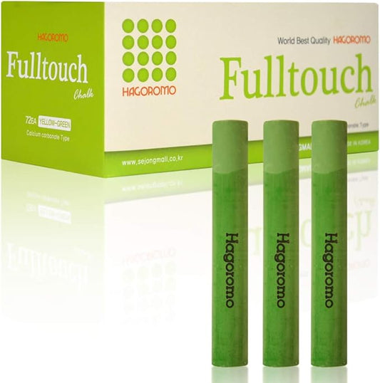Hagoromo Fulltouch Color Chalk 1 Box [72 Pcs/Yellow Green]