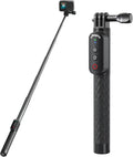 Remote Control Selfie Stick Rechargeable Waterproof 100CM Stretchable Compatible by Aovee