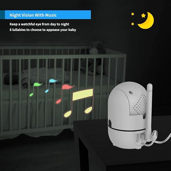 HelloBaby 5" Screen Baby Monitor - Image 4