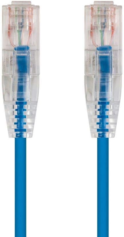 Monoprice Cat6 6in Blue Component Level Patch Cable UTP 28AWG 550MHz Pure Bare by Monoprice