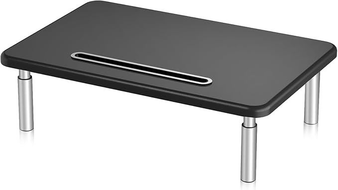 suptek Monitor Laptop Stand,Monitor Laptop Stand Riser for Desk,3 Height Adjustable,Laptop Computer Stand With Metal Vented Platform for Laptop, PC, Printer(MST003M)