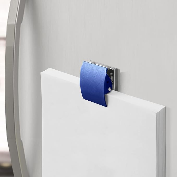 Extra Strong Magnetic Clips for Refrigerator and More, Large Blue, 3-Pack