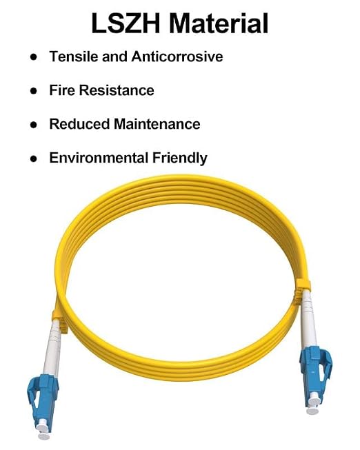 LC to LC Single Mode Fiber Patch Cable 8M OS2 Duplex, 1G/10G/40Gbps, Compatible - Image 8
