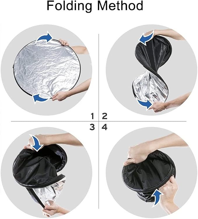Light Reflectors for Photography 51inch/130cm 5 in 1 Large Photography - Image 6
