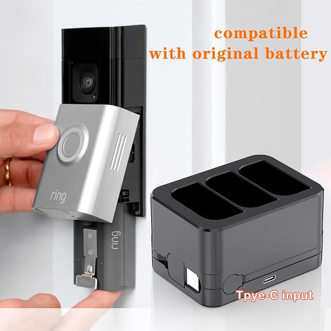2 Pack 3-Slot Battery Charger/Charging Dock/Charging Station, Suitable - Image 5