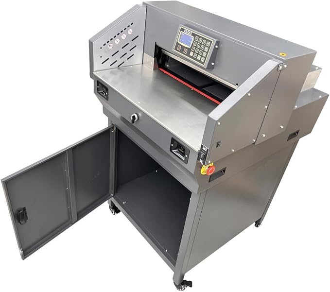 INTSUPERMAI Electric Paper Cutter Heavy Duty Paper Trimmers Guillotine Max. 490 mm /19.29 inch Cutting Length Digital Numerical Control Commercial Paper Stack Cutter Trimmer for Paper Cutting 110V
