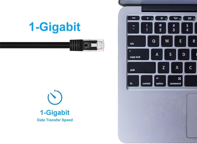 Monoprice Cat5e 10ft Black Patch Cable UTP 24AWG 350MHz Pure Bare Copper - Image 5