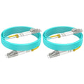 OM3 Fiber LC to LC Patch Cable Multimode 26ft/8m, MM Fiber Optic Patch Cable by RamboCables