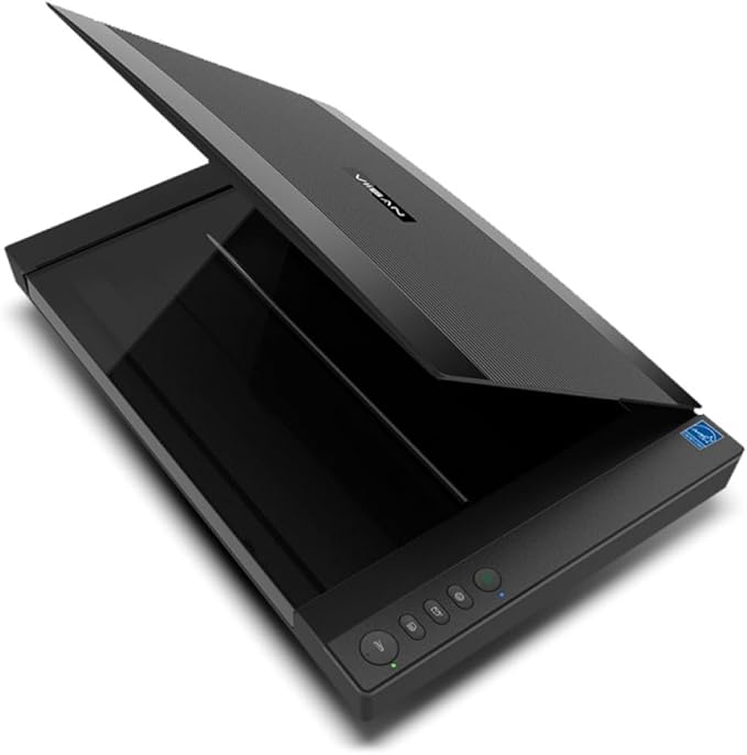 VIISAN VF3240 Large Format Flatbed Scanner, A3 Size, 2400 DPI, CIS Sensor, Scan 297 × 420 mm / 11.7" x 16.7" in 4 sec, Frameless, Auto-Scan, Document & Photo & Book Scanner, Supports Windows & Mac