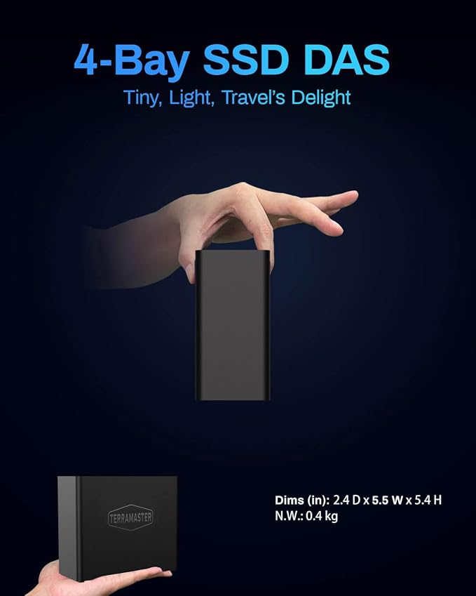 TERRAMASTER D4 SSD NVMe Enclosure - Image 8