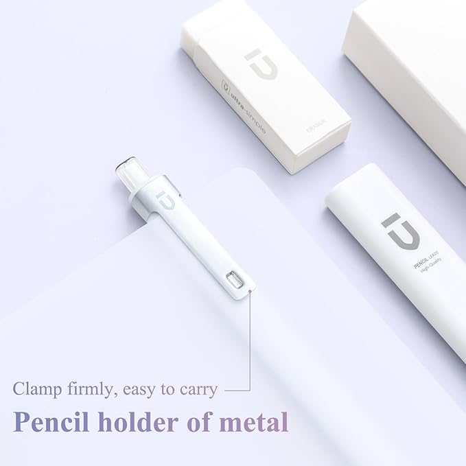 M&G Mechanical Pencil Set - 3PCS 2B Mechanical Pencils with HB Lead Refills, Eraser Mechanical Pencil Drafting Refill Pencil with Great Grip for Exam Office School Supplies