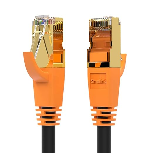 Network Cable, Cat 8 Ethernet Cable 3ft, Faster Than Cat7/Cat6/Cat 6e/Cat5 by Smolink