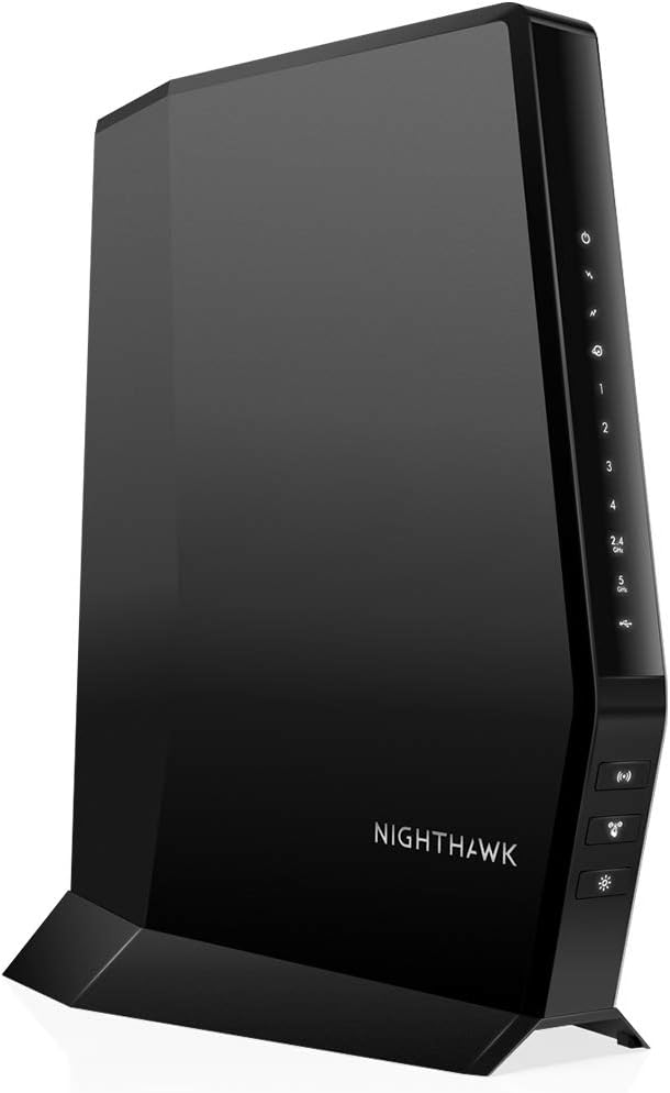 NETGEAR Nighthawk Modem Router Combo DOCSIS 3.1 Cable Modem and WiFi 6 Router